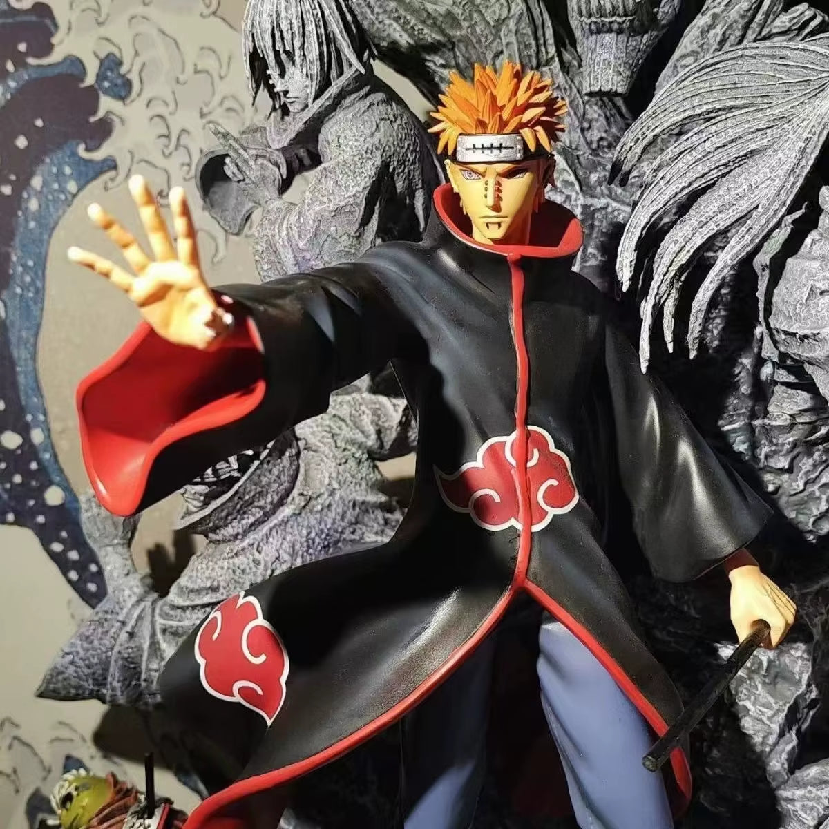 Naruto Anime Figure Pvc Six Realms Payne Akatsuki Gk Statue Figurine Model Doll Ornament Collection Room Decora Christmas Gifts