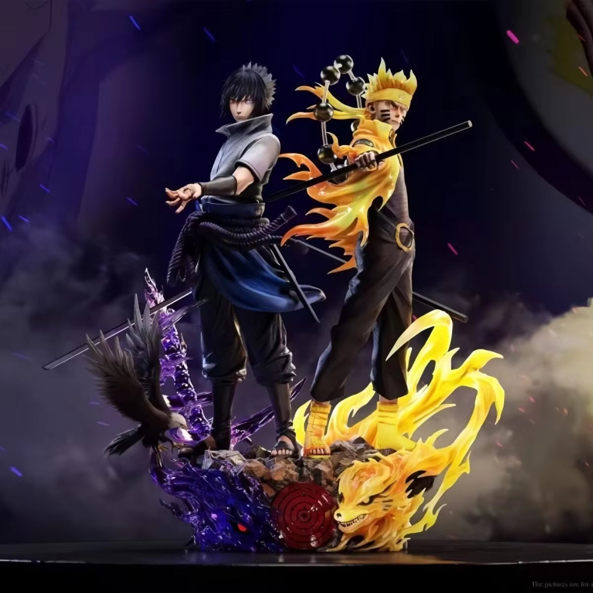 Naruto Shippuden Figurine Naruto Uzumaki Uchiha Sasuke Japanese Anime PVC Action Figure Toy Statue Collection Model Doll