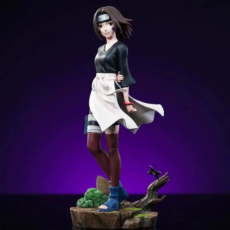 24CM Naruto Anime Figure Nohara Rin Standing Statue Action Figurine PVC Model Collection Dolls Decoration Toys Boys Gift