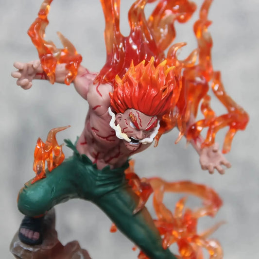 Naruto Might Guy Figure Ten Years of Shinobi Anime Action Figure with Light Immortal Sitting Model Collection Toy Gift Pvc